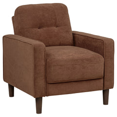 Best Furniture Outlet - Coaster - Bowen II Fabric Upholstered Track Arm Accent Chair Rust - 509973