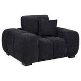 Best Furniture Outlet - Coaster - Octavia Upholstered Track Arm Accent Chair Black - 511063