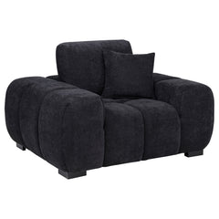 Best Furniture Outlet - Coaster - Octavia Upholstered Track Arm Accent Chair Black - 511063