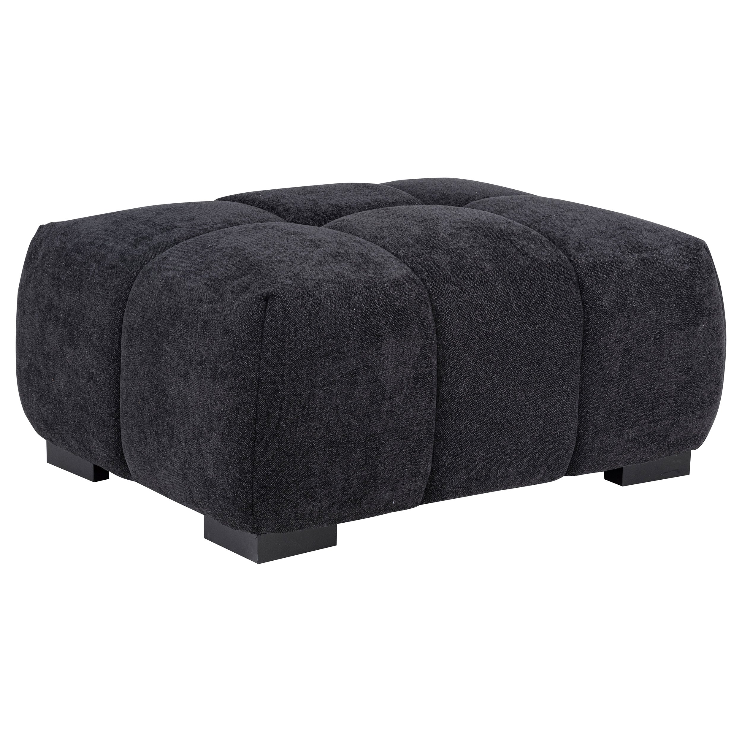 Best Furniture Outlet - Coaster - Octavia Upholstered Rectangular Ottoman Black - 511064