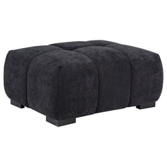 Best Furniture Outlet - Coaster - Octavia Upholstered Rectangular Ottoman Black - 511064