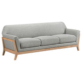Best Furniture Outlet - Coaster - Vaughn Fabric Upholstered Flared Arm Sofa Grey - 511071