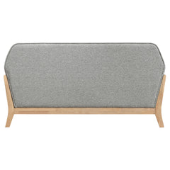 Vaughn Fabric Upholstered Flared Arm Loveseat Grey