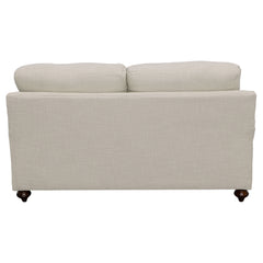 Glenn 2-piece Upholstered Sofa Set Light Grey and Grey