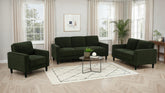 Best Furniture Outlet - Coaster - Ruth 3-piece Fabric Upholstered Track Arm Sofa Matcha Green - 511214-S3