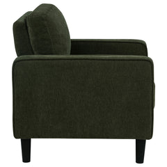 Ruth 3-piece Fabric Upholstered Track Arm Sofa Matcha Green