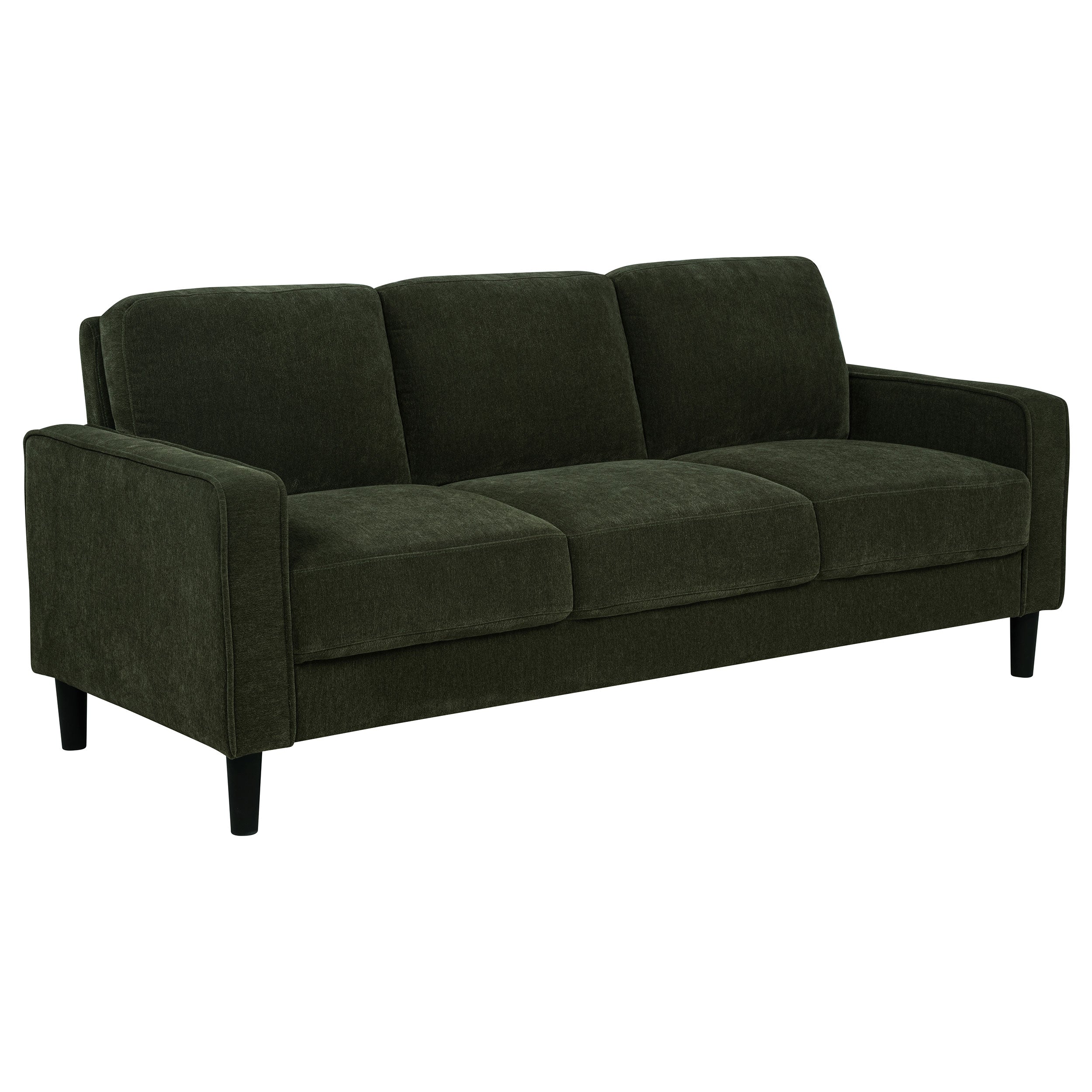 Best Furniture Outlet - Coaster - Ruth 77-inch Fabric Upholstered Track Arm Sofa Matcha Green - 511214