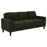 Best Furniture Outlet - Coaster - Ruth 77-inch Fabric Upholstered Track Arm Sofa Matcha Green - 511214