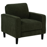 Best Furniture Outlet - Coaster - Ruth Fabric Upholstered Track Arm Accent Chair Matcha Green - 511216