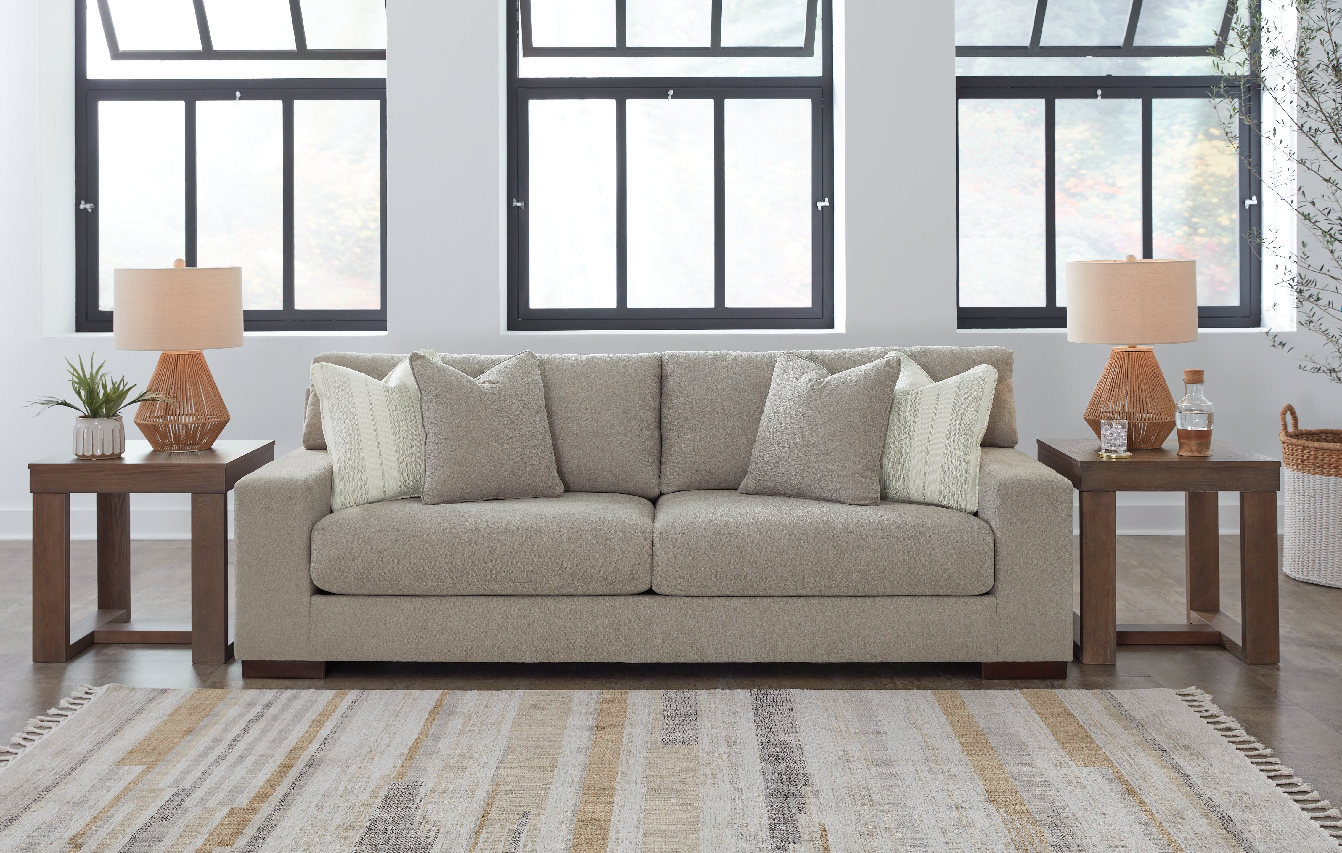 Best Furniture Outlet - Ashley Furniture - Maggie Living Room - Sofa / Flax - 5200438