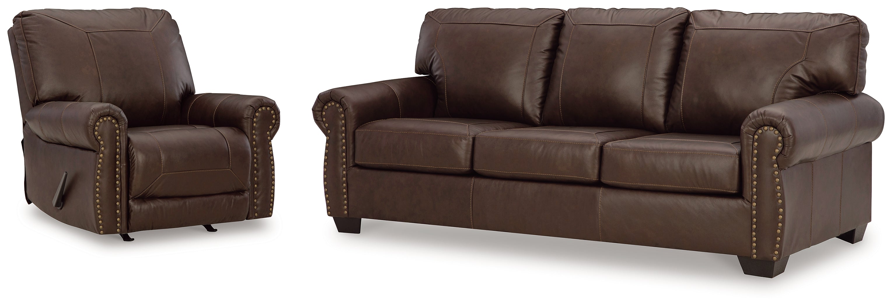 Best Furniture Outlet - Ashley Furniture - Colleton Sofa and Recliner - Sofa and Recliner - 52107U2
