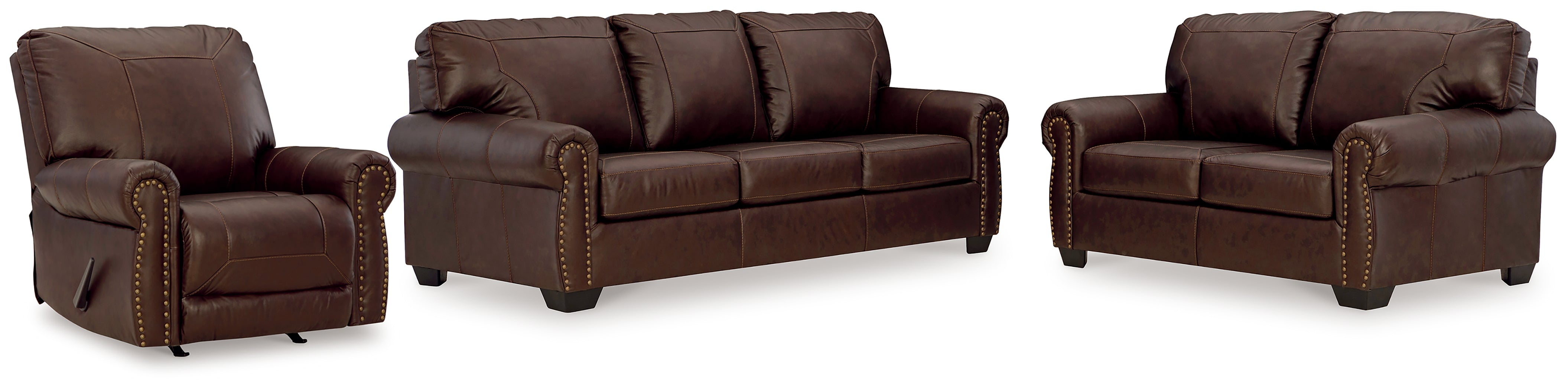 Best Furniture Outlet - Ashley Furniture - Colleton Sofa, Loveseat and Recliner - Sofa, Loveseat and Recliner - 52107U3