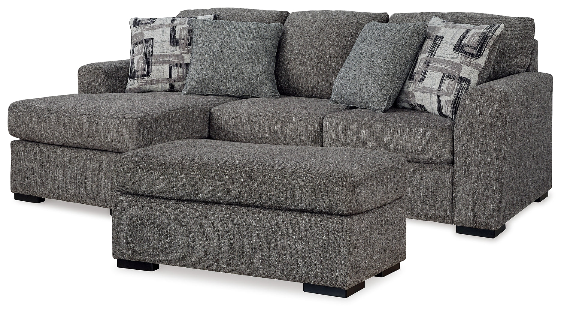 Best Furniture Outlet - Ashley Furniture - Gardiner Sofa Chaise and Ottoman - Sofa Chaise and Ottoman - 52404U1