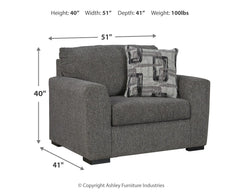 Gardiner Oversized Chair and Ottoman