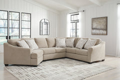 Best Furniture Outlet - Ashley Furniture - Brogan Bay Sectional - 3-Piece Sectional with Cuddler / Cork - 52705S2