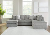 Best Furniture Outlet - Ashley Furniture - Casselbury Sectional - LAF 2-Piece Sectional with Chaise / Cement - 52906S1