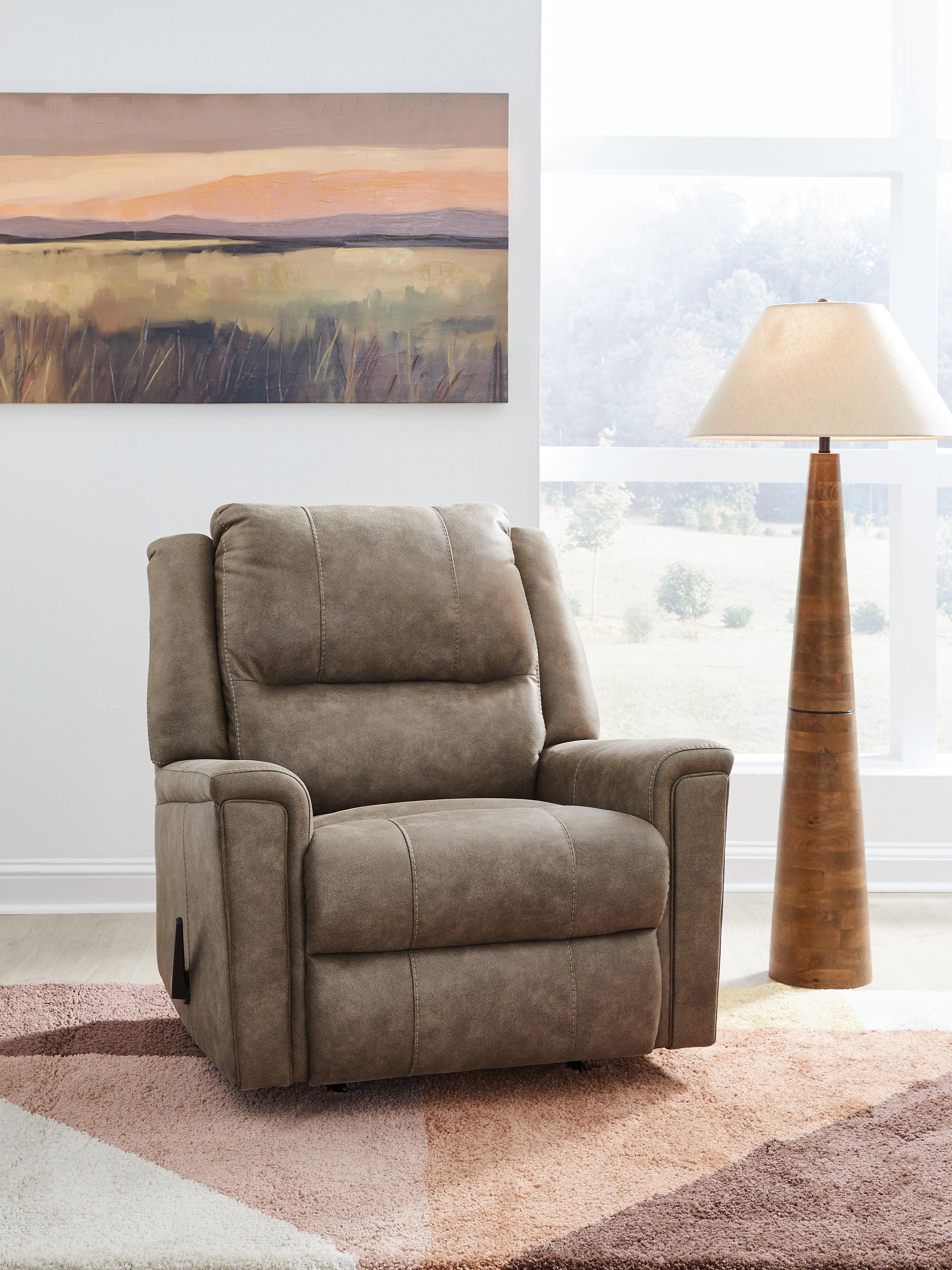 Best Furniture Outlet - Ashley Furniture - Lixtowel Living Room - Rocker Recliner / Fog - PC5300525