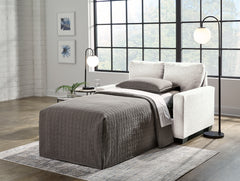 Best Furniture Outlet - Ashley Furniture - Rannis Living Room - Twin Sofa Sleeper / Snow - 5360337