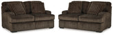 Best Furniture Outlet - Ashley Furniture - Aylesworth 2 Loveseats - 2 Loveseats - 53702U5