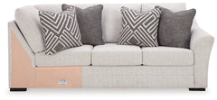 Koralynn 3-Piece Sectional and Oversized Accent Ottoman