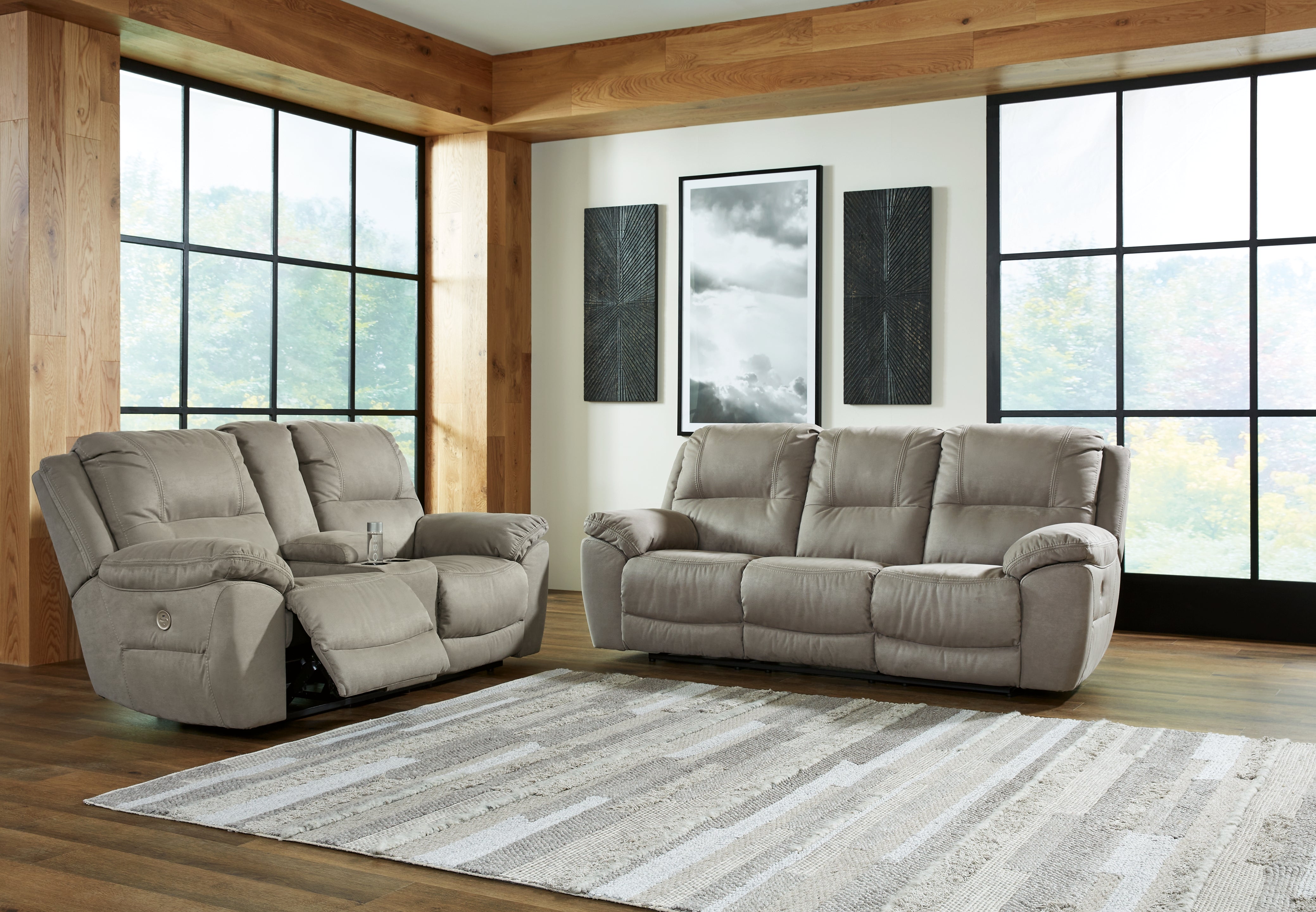 Best Furniture Outlet - Ashley Furniture - Next-Gen Gaucho Power Reclining Sofa and Loveseat - Power Reclining Sofa and Loveseat - 54203U2