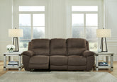 Best Furniture Outlet - Ashley Furniture - Next-Gen Gaucho Living Room - DBL Rec Loveseat w/Console / Putty - 5420394