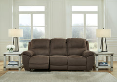 Best Furniture Outlet - Ashley Furniture - Next-Gen Gaucho Living Room - DBL Rec Loveseat w/Console / Putty - 5420394