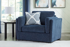 Best Furniture Outlet - Ashley Furniture - Evansley Living Room - Chair and a Half / Navy - 5450223