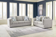 Best Furniture Outlet - Ashley Furniture - Evansley Sofa and Loveseat - Sofa and Loveseat / Pewter - 54503U2