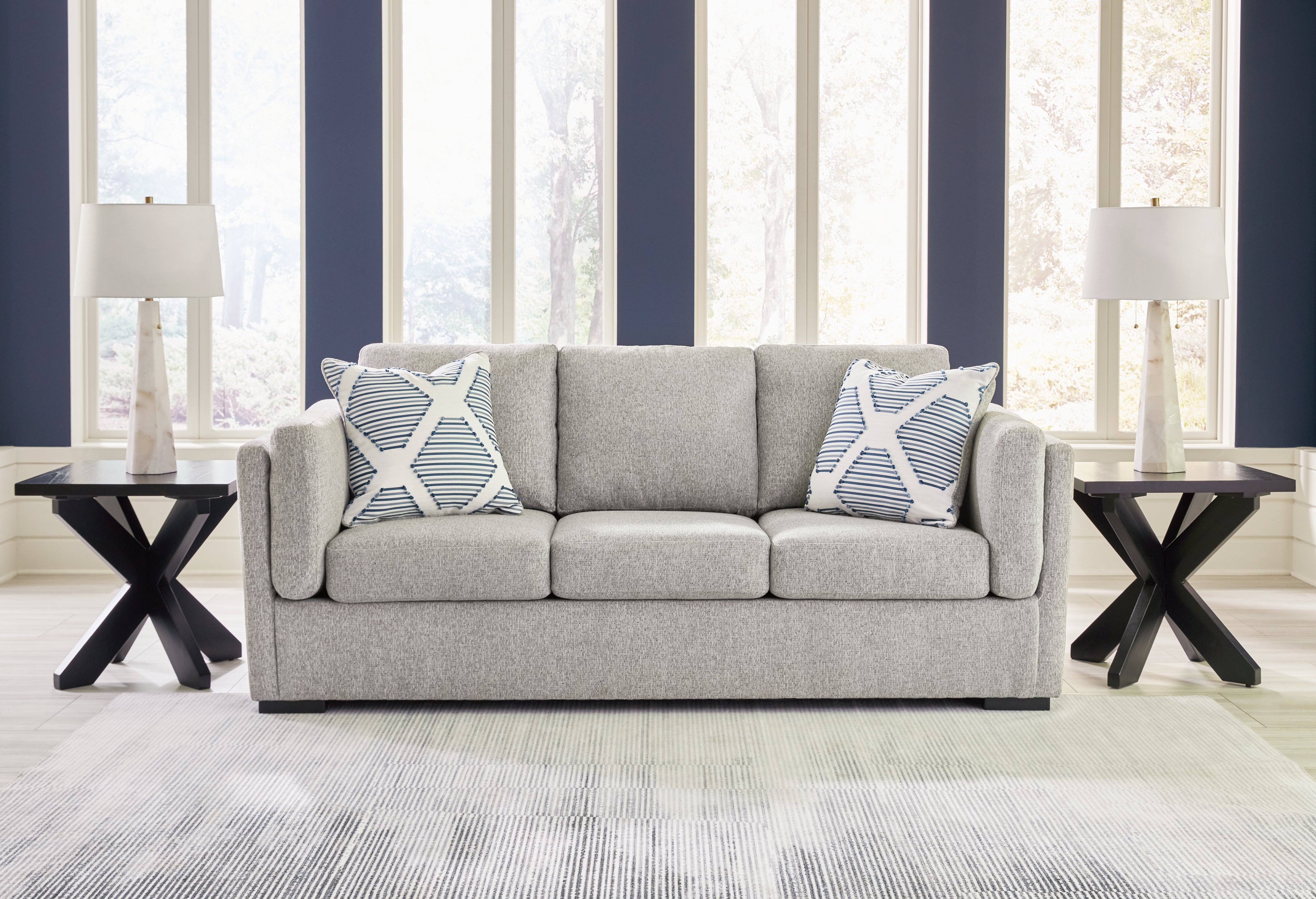 Best Furniture Outlet - Ashley Furniture - Evansley Living Room - Sofa / Pewter - 5450338