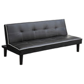 Best Furniture Outlet - Coaster - Katrina Upholstered Tufted Convertible Sofa Bed Black - 550044