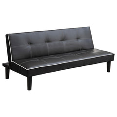 Best Furniture Outlet - Coaster - Katrina Upholstered Tufted Convertible Sofa Bed Black - 550044