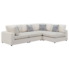 Best Furniture Outlet - Coaster - Serene 4-piece Upholstered Modular Sectional Sofa Beige - 551321-SETA