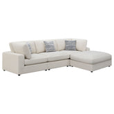 Best Furniture Outlet - Coaster - Serene 4-piece Upholstered Modular Sectional Sofa Beige - 551321-SETB