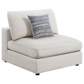 Best Furniture Outlet - Coaster - Serene Upholstered Armless Chair Beige - 551321