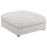 Best Furniture Outlet - Coaster - Serene Square Upholstered Ottoman Beige - 551323