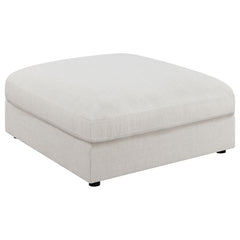 Best Furniture Outlet - Coaster - Serene Square Upholstered Ottoman Beige - 551323