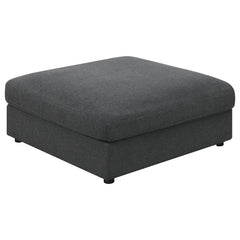 Best Furniture Outlet - Coaster - Serene Square Upholstered Ottoman Charcoal - 551326