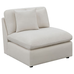 Hobson 4-piece Upholstered Modular Sectional Sofa Ivory