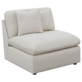 Best Furniture Outlet - Coaster - Hobson Upholstered Armless Chair Ivory - 551451