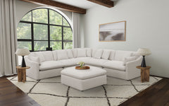 Hobson Upholstered Armless Chair Ivory
