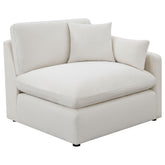 Best Furniture Outlet - Coaster - Hobson Upholstered RAF Chair Ivory - 551454RAF