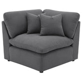 Best Furniture Outlet - Coaster - Hobson Upholstered Corner Charcoal - 551456