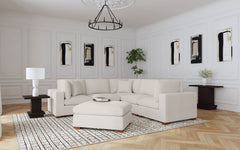 Best Furniture Outlet - Coaster - Lakeview 6-piece Upholstered Modular Sectional Sofa Ivory - 551461-SETA