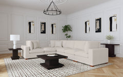 Lakeview Upholstered Armless Chair Ivory