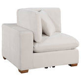Best Furniture Outlet - Coaster - Lakeview Upholstered Corner Chair Ivory - 551462