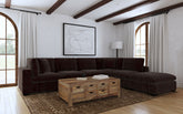 Best Furniture Outlet - Coaster - Lakeview 6-piece Upholstered Modular Sectional Chocolate - 551464-SET