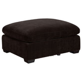 Best Furniture Outlet - Coaster - Lakeview Rectangular Upholstered Ottoman Dark Chocolate - 551466