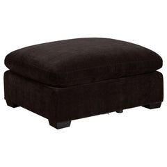 Best Furniture Outlet - Coaster - Lakeview Rectangular Upholstered Ottoman Dark Chocolate - 551466
