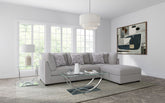 Best Furniture Outlet - Coaster - Cambria 4-piece Upholstered Modular Sectional Sofa Grey - 551511-S4A